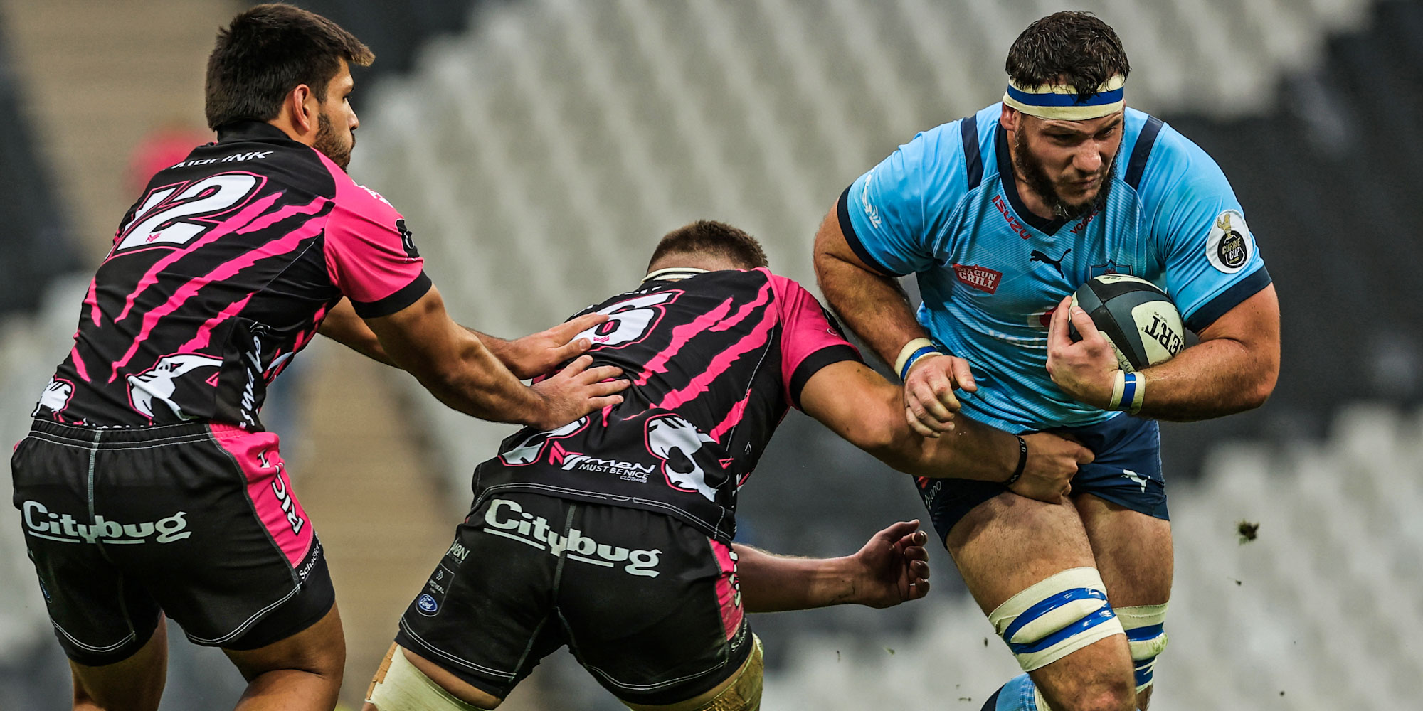 Marcell Coetzee on the charge. Picture: Johan Orton.