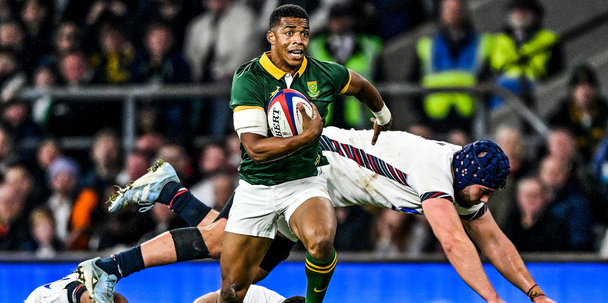 Grant Williams scored the Boks' first try of the Test.