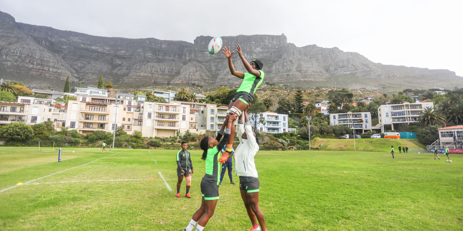 Lerato Makua in the shadow of Table Mountain.