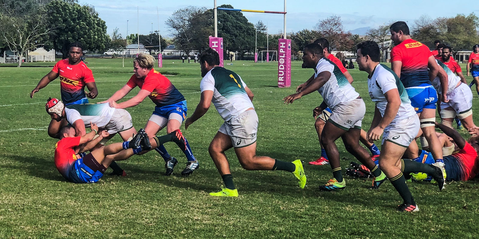 Action from the SA Rugby Academy side's chukkas against DHL WP in Stellenbosch on Thursday.