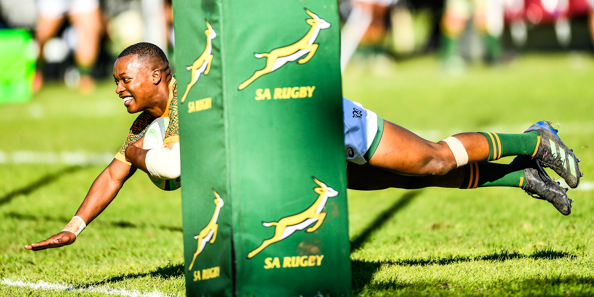 Litelihle Bester goes over for his first try.