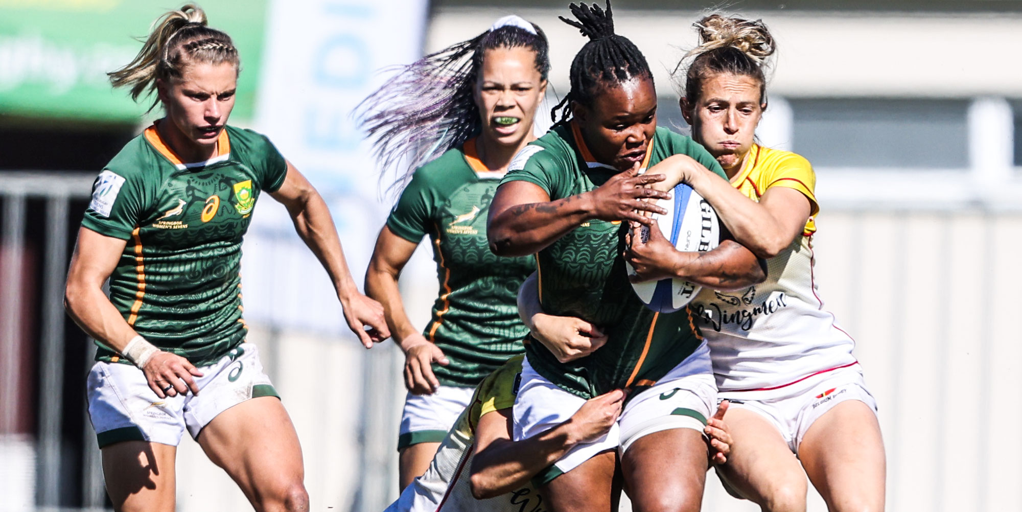 Sizophila Solontsi in action at the World Rugby Sevens Challenger Series in Stellenbosch last year.