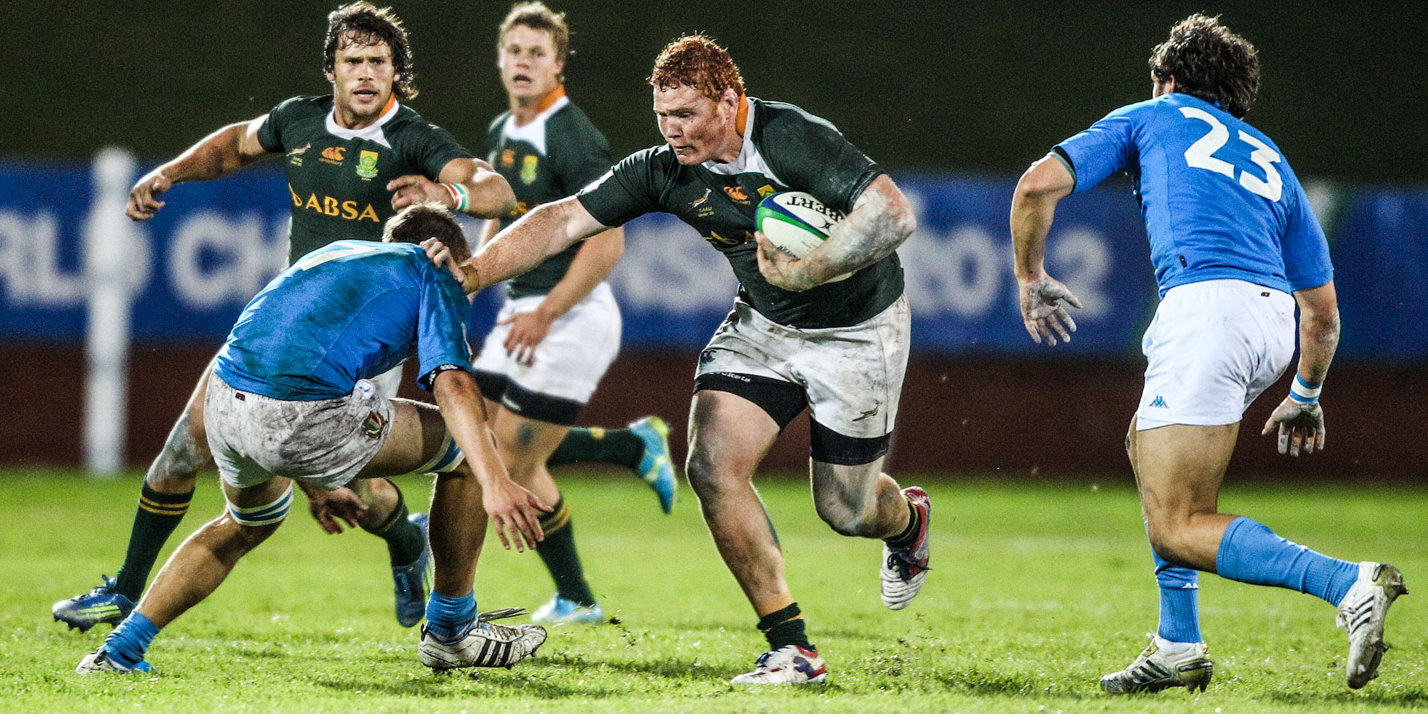 On the charge for the Junior Boks in 2012.