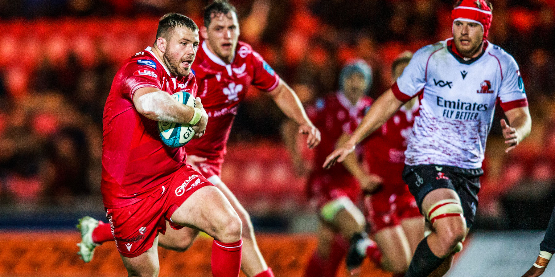 Scarlets in action against the Emirates Lions last year.