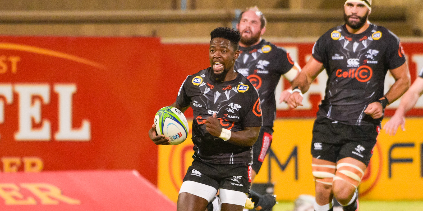 Sanele Nohamba scored one of the Cell C Sharks' four tries.
