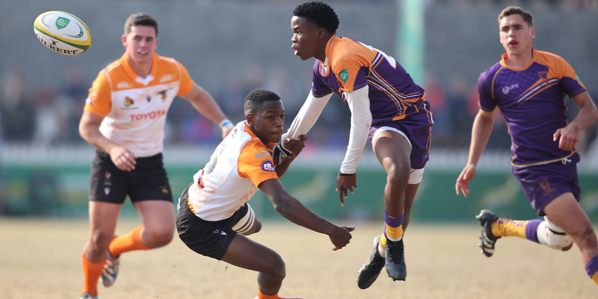 Action between Griffons and Free State on Day Two of the Stadio Craven Week.