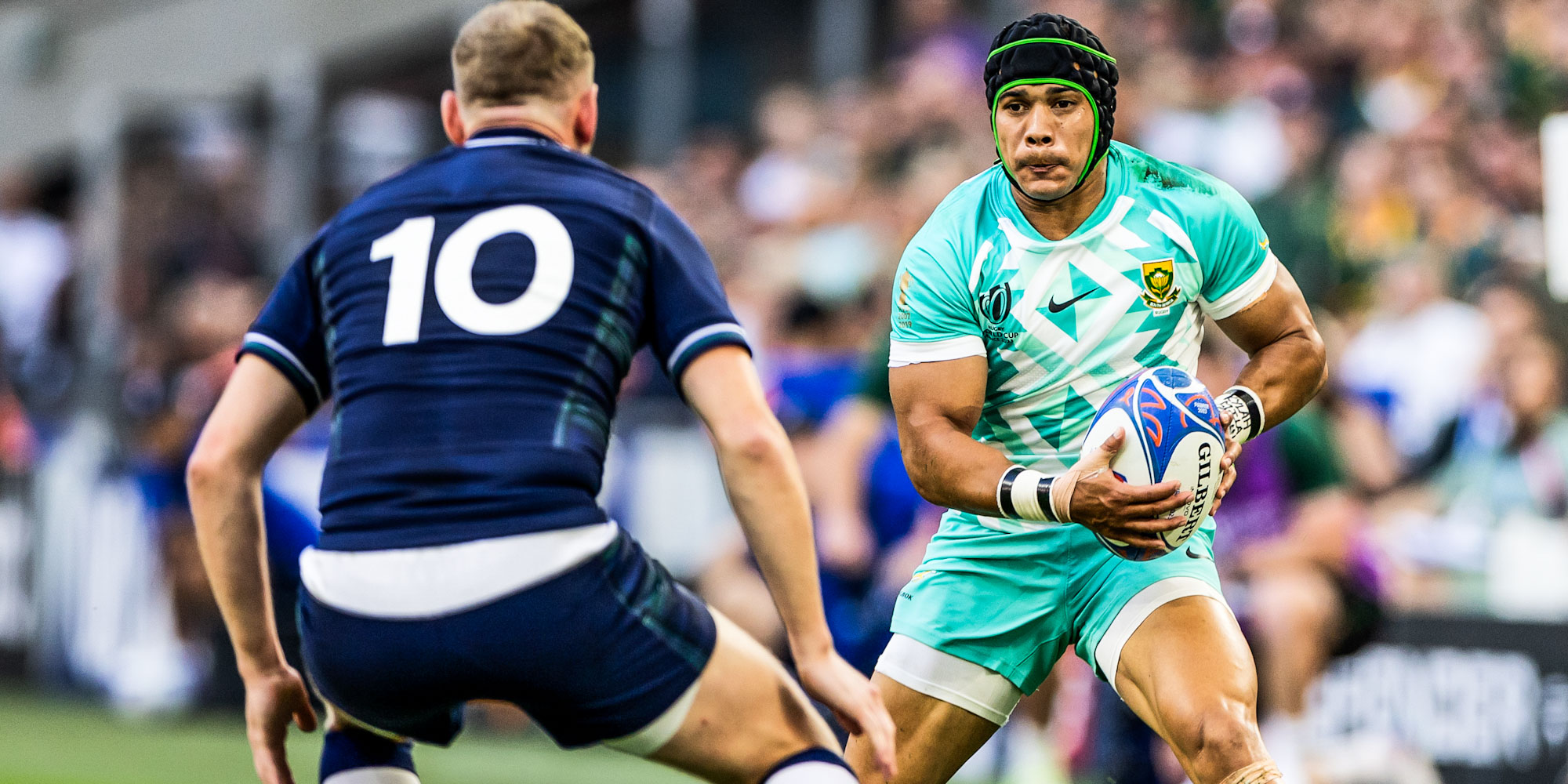 Cheslin Kolbe in action against Scotland in the RWC opener two weekends ago.