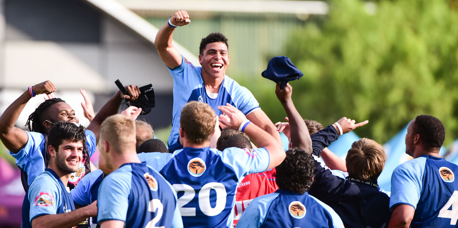 Cohen Jasper after CUT's victory over Maties - he was named the FNB Player that Rocks for the 2021 season.