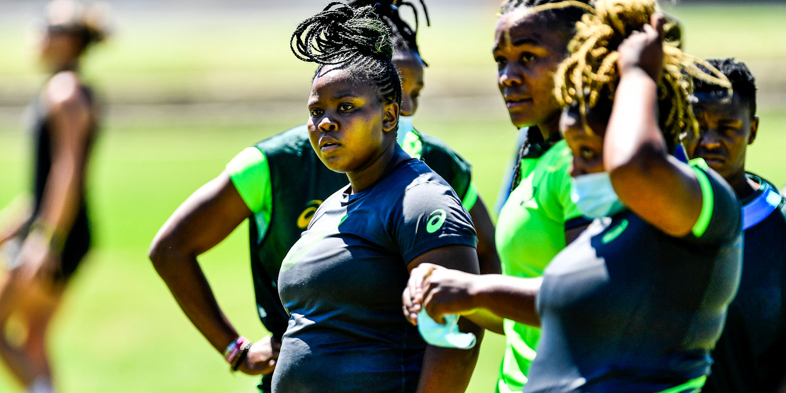 Sanelisiwe Charlie scored her first try for South Africa, in her 10th Test.