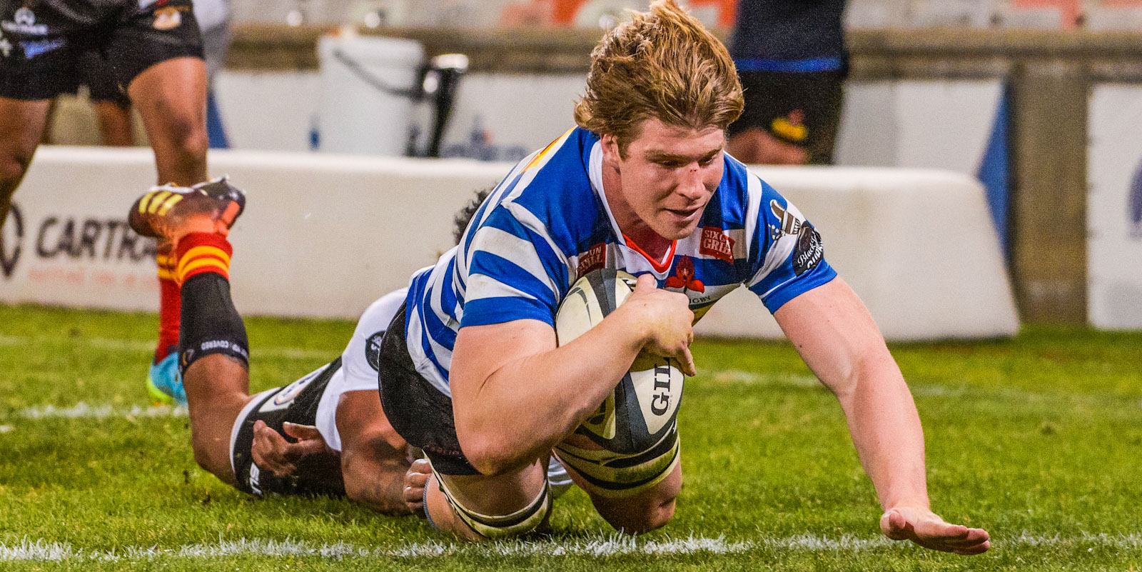 Evan Roos scored two tries for DHL WP.